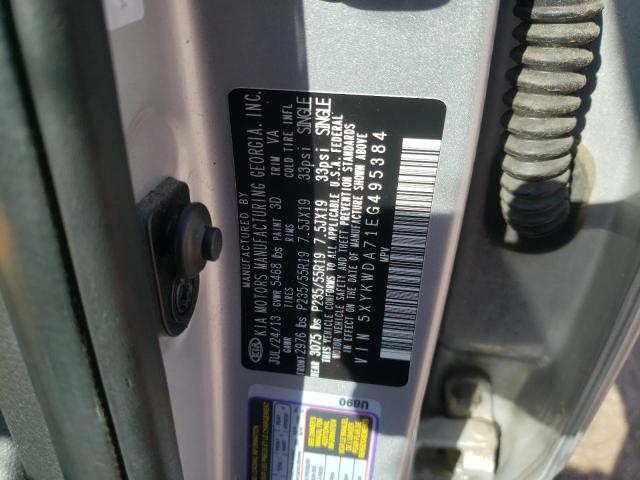 5XYKWDA71EG495384 KIA SORENTO SX