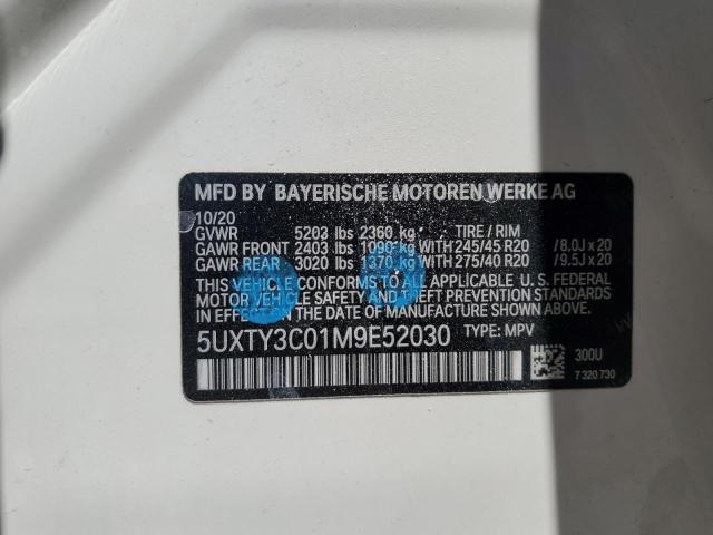 5UXTY3C01M9E52030 BMW X3 Sdrive30i