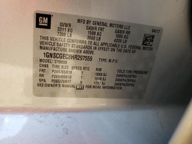 1GNSCGEC8HR297559 Chevrolet Suburban C1500  Ls