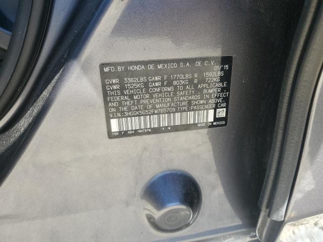 3HGGK5G52FM765709 Honda FIT LX