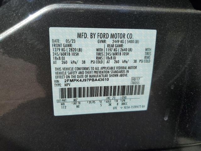 2FMPK4J97PBA43610 2023 FORD EDGE, photo no. 13