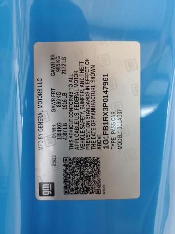 2023 CHEVROLET CAMARO LS - 1G1FB1RX3P0147961