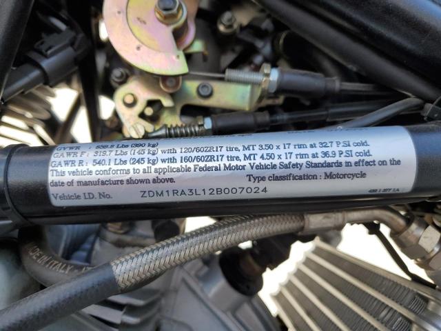 2002 DUCATI MONSTER 75 ZDM1RA3L12B007024