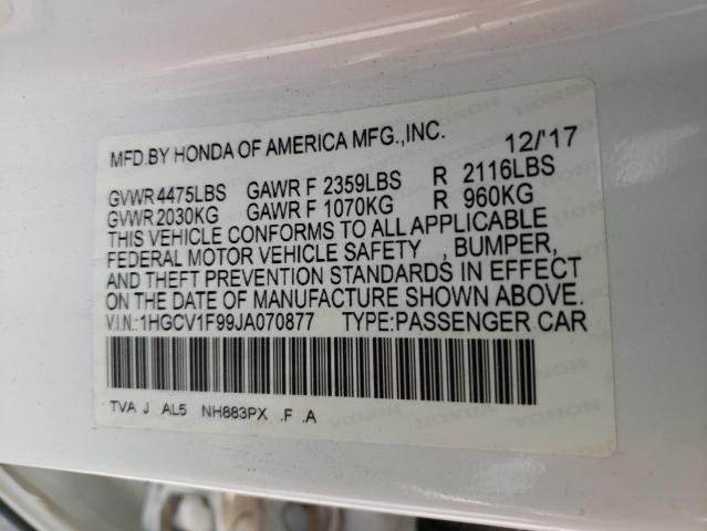 1HGCV1F99JA070877 Honda Accord Touring
