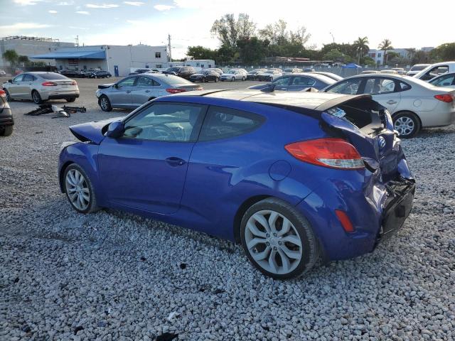 VIN: KMHTC6AD1DU122983 Auction: COPART Lot: 64033723 Location: FL - MIAMI NORTH KMHTC6AD1DU122983 HYUNDAI VELOSTER 2013 BLUE Photo 2