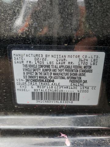 2022 Nissan Versa S VIN: 3N1CN8DV5NL833048 Lot: 65583933