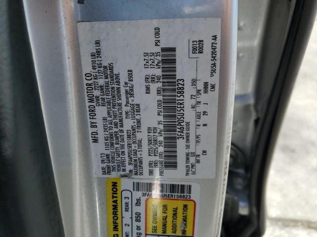 3FA6P0SU5ER158823 Ford Fusion Titanium Phev
