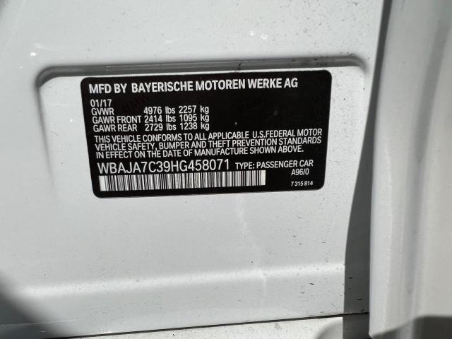 2017 BMW 530 XI - WBAJA7C39HG458071