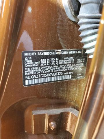 5UXWZ7C35H0V88325 2017 BMW X3, photo no. 14