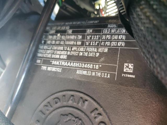 2017 INDIAN MOTORCYCLE CO. ROADMASTER - 56KTRAAA8H3346818