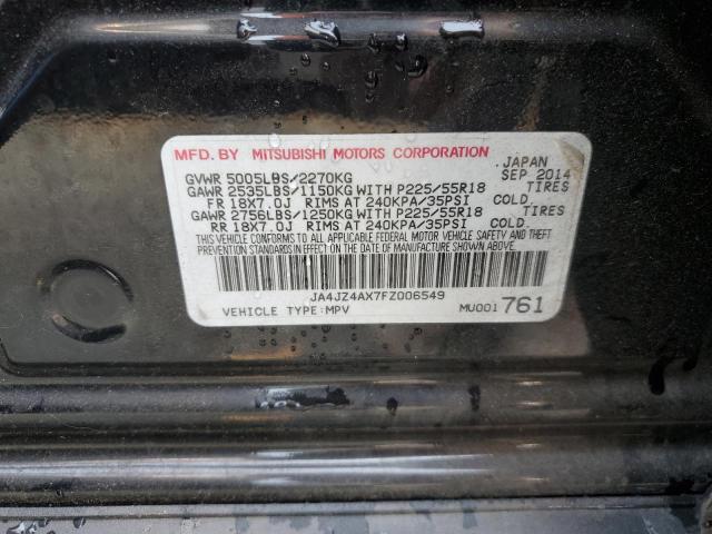 JA4JZ4AX7FZ006549 Mitsubishi OUTLANDER GT