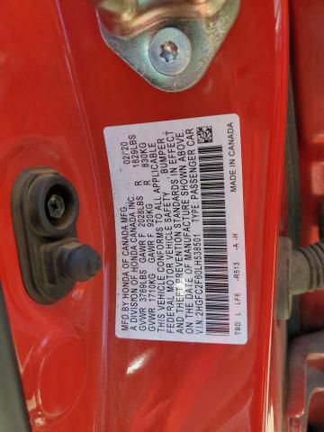 2HGFC2F60LH538501 Honda Civic Lx