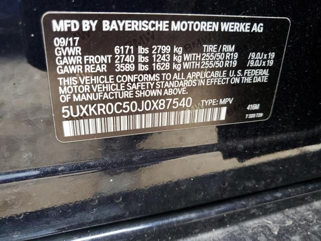 5UXKR0C50J0X87540 2018 BMW X5, photo no. 13