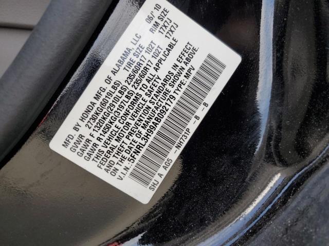 5FNRL3H99AB092179 2010 HONDA ODYSSEY, photo no. 13