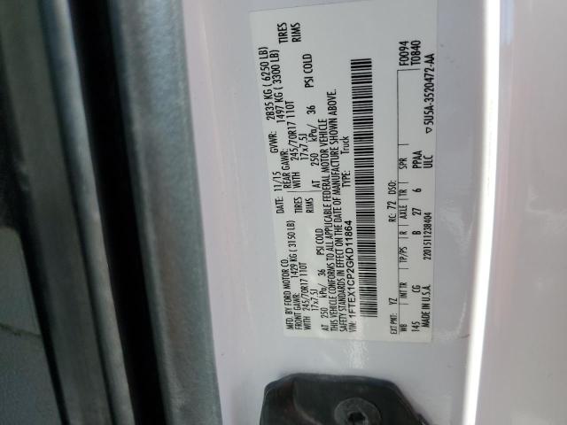 1FTEX1CP2GKD11864 Ford F150 Super Cab