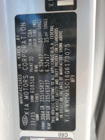 KNDMA5C16G6173075 KIA Sedona L