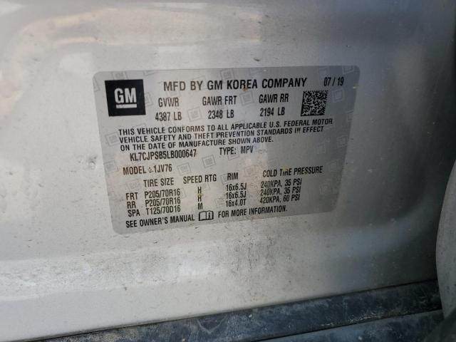 KL7CJPSB5LB000647 Chevrolet TRAX 1LT