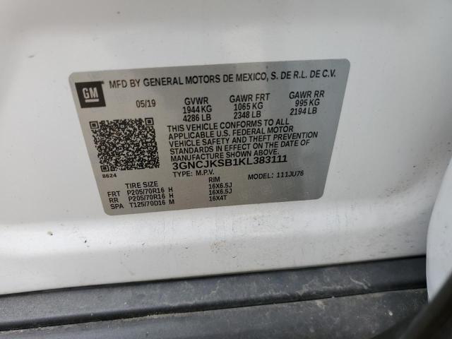 3GNCJKSB1KL383111 Chevrolet Trax LS 13