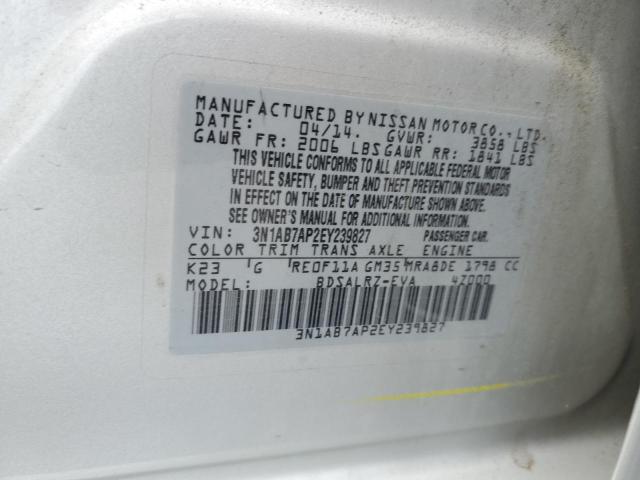 3N1AB7AP2EY239827 Nissan SENTRA S