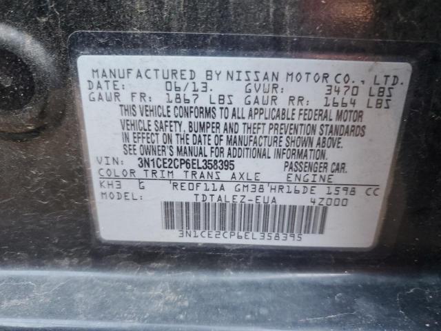 3N1CE2CP6EL358395 Nissan Versa Note S