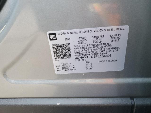 3GNAXTEG6PL164896 | 2023 CHEVROLET EQUINOX LT