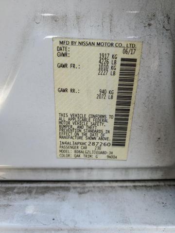 1N4AL3APXHC287260 Nissan ALTIMA 2.5