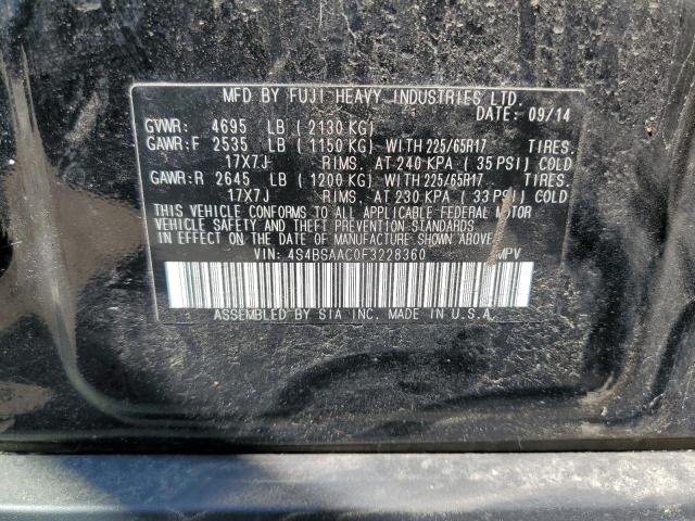 4S4BSAAC0F3228360 Subaru Outback 2.5i
