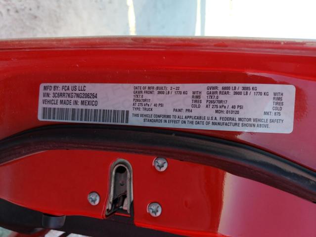 2022 RAM 1500 CLASS - 3C6RR7KG7NG206264