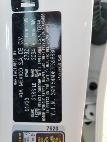 3KPF54AD6PE598830 KIA Forte Gt Line