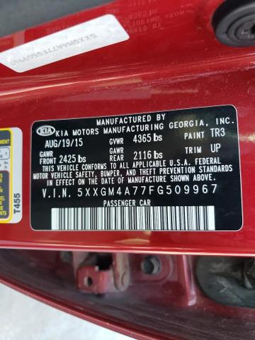 2015 KIA CADENZA EX - 5XXGM4A77FG509967