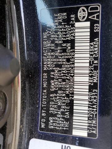 2T1BURHE4HC816261 Toyota COROLLA L