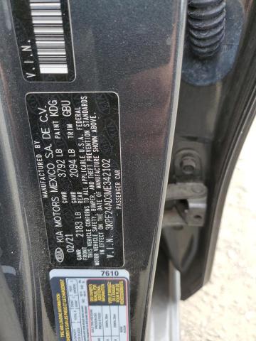 3KPF24AD3ME342102 KIA FORTE FE