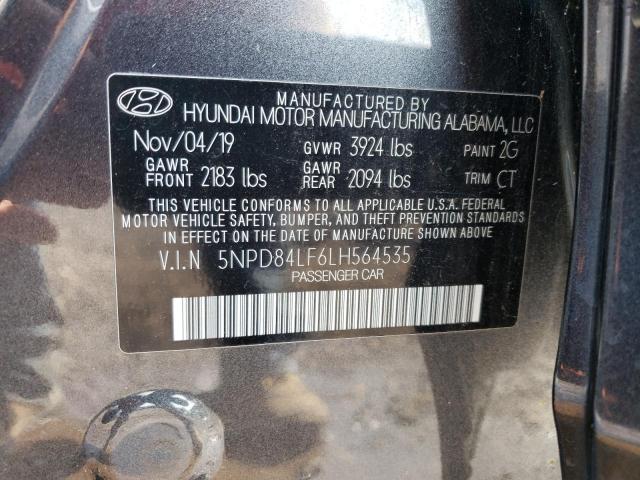 5NPD84LF6LH564535 | 2020 HYUNDAI ELANTRA SE