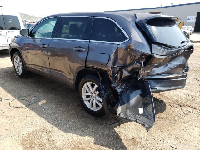 VIN 5TDBKRFH1ES043643 2014 Toyota Highlander, LE no.2