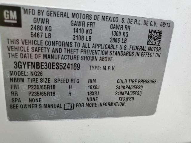 3GYFNBE30ES524169 Cadillac Srx Luxury Collection