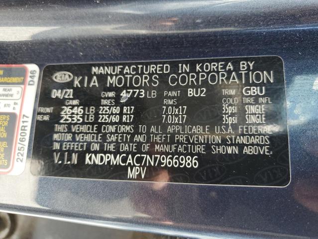 KNDPMCAC7N7966986 | 2022 KIA SPORTAGE L