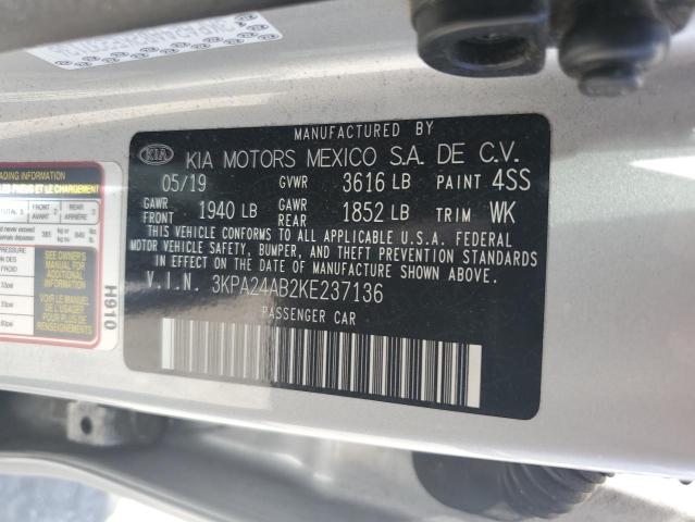 3KPA24AB2KE237136 KIA RIO S