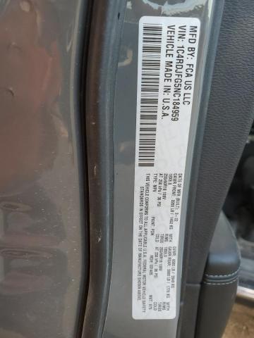 2022 DODGE DURANGO PU 1C4RDJFG5NC184959
