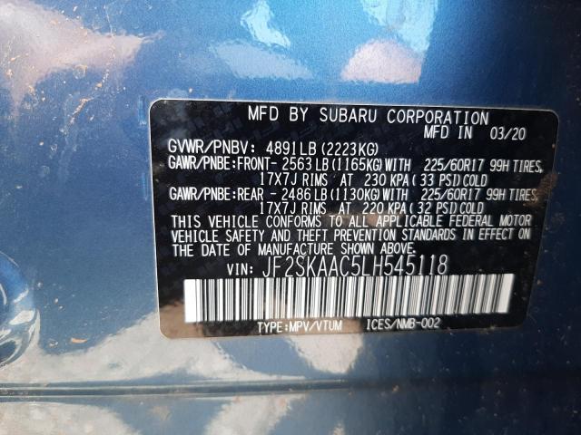 JF2SKAAC5LH545118 Subaru Forester