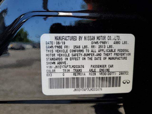 2020 INFINITI Q50 PURE - JN1EV7AP7LM202474