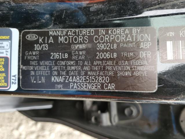 KNAFZ4A82E5152820 KIA FORTE EX