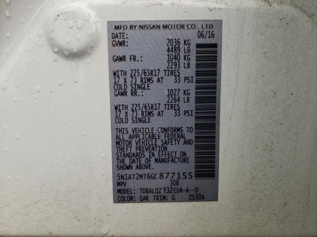 5N1AT2MT6GC877155 Nissan ROGUE S