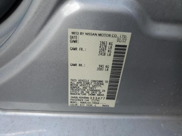 1N4BL4DV8NN333477 Nissan ALTIMA SV