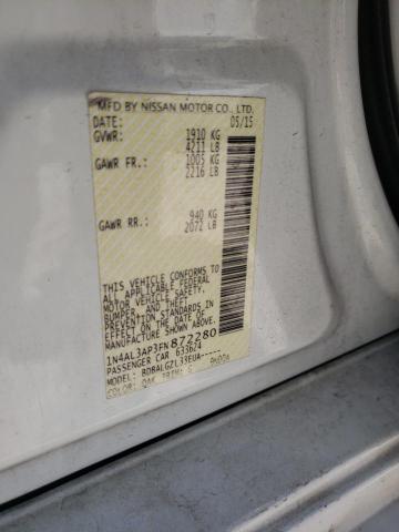 1N4AL3AP3FN872280 Nissan ALTIMA 2.5