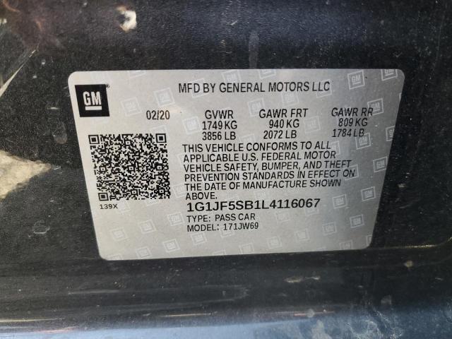 1G1JF5SB1L4116067 Chevrolet Sonic PREM 10