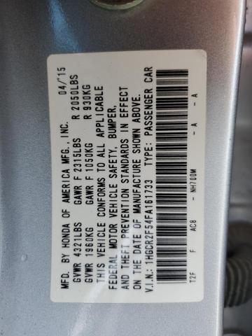1HGCR2F54FA161733 Honda Accord Sport