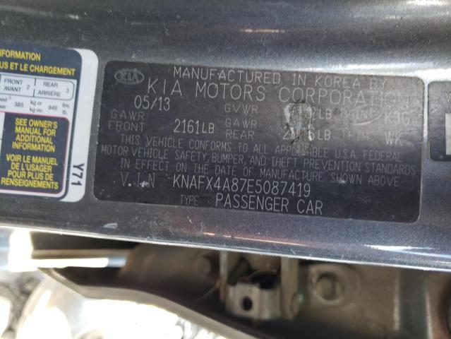 KNAFX4A87E5087419 KIA FORTE EX