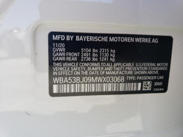 WBA53BJ09MWX03068 BMW 540 I