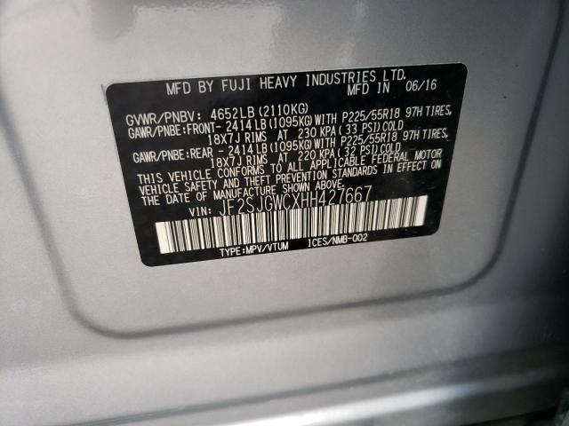 JF2SJGWCXHH427667 Subaru Forester 2.0xt Touring