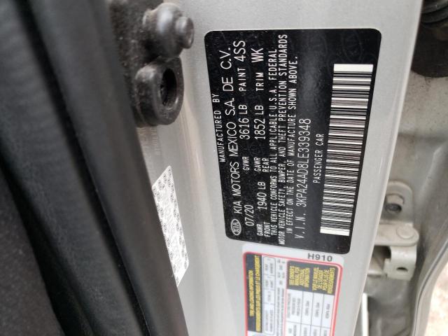 3KPA24AD8LE339348 KIA RIO LX